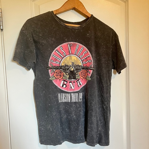 Guns N’ Roses Band Tee XS – Illusion Tour 1991 Reprint – Prewashed Vintage Look - Picture 1 of 4